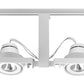 Juno Track Lighting T819WH Framed Duo-Enclosed Low Voltage 50W MR16, White
