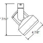 Juno Track Lighting T845Sl (T845 SL) Cylindra - Line Voltage 35-75W PAR30, Silver Color