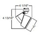 Juno Track Lighting T850SL (T850 SL) Facet - Low Voltage 20-50W MR16, Silver Color