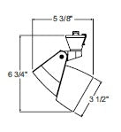 Juno Track Lighting T852WH (T852 WH) Facet - Line Voltage 35-50W PAR20, White Color