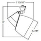 Juno Track Lighting T858WH (T858 WH) Facet - Line Voltage 45-150W PAR38, White Color