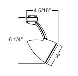 Juno Track Lighting T870WH Xanadu - Low Voltage 20-50W MR16, White Color