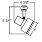 Juno Track Lighting T890BL (T890 BL) Cubix - Low Voltage 20-50W MR16, Black Color