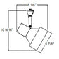Juno Track Lighting T898WH (T898 WH) Cubix - Line Voltage 45-150W PAR38, White Color