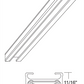 Juno Track Lighting T8SL (T 8FT SL) 8 ft Track - One Circuit Trac Master Line Voltage Track System, Silver Color