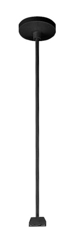 Juno Track Lighting T90-12-BL (T90 12IN BL) 12" T-Bar Ceiling Pendant Stem Kit, Black Color