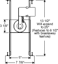 Juno Track Lighting TBX18E-SL (TBX 18E SL) Biax 18W HPF Electronic Ballast Wall Washer Silver Color
