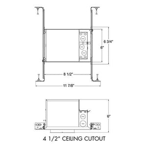 Juno TC4AL 10LM 30K 90CRI NFL MVOLT ECOS3 Recessed Lighting 4" Adjustable LED Non-IC Type New Construction Housing 1000 Lumens, 3000K Color Temperature, Narrow Flood Beam, Lutron Hi ume 3-Wire Dimming EcoSystem Compatible Driver