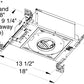 Juno Aculux Recessed Lighting TC43N-E1 (TC43N ELV 120) 3-1/4 inch Low Voltage New Construction Standard Housing with 120V Electronic Transformer