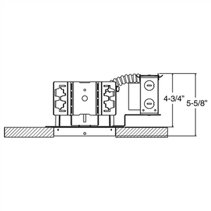 Juno Recessed Lighting TC920LEDG4-35K-LBR 5" LED Housing 900 Lumens, 3500K Color Temperature, Universal Driver 120-277V, with Lutron Hi-Lume Dimmable Driver, Emergency Battery Back-up and Remote Switch