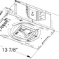 Juno Aculux TC943MSQ-MR16-39E1  Recessed Lighting 3-1/4 inch Standard Housing 39W MR16 Metal Halide Housing, 120V