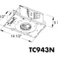 Juno Aculux TC943N ELV 120 Recessed Lighting 3 inch Low Voltage New Construction Housing with 120V Electronic Transformer