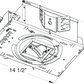 Juno Aculux Recessed Lighting TC943SQ-E2-CP 3-1/4 inch Low Voltage New Construction Standard Square Adjustable Housing with 277V Electronic Transformer and Chicago Plenum