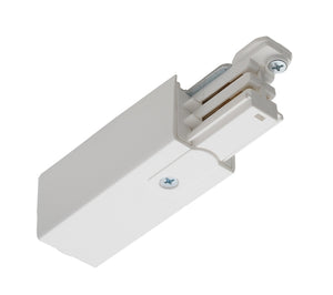 Juno HD Commercial Track Lighting TEK11-WH (TEK11 WH) 120V 2-Circuit/2-Neutral, TEK End Feed - Left Polarity, White Color