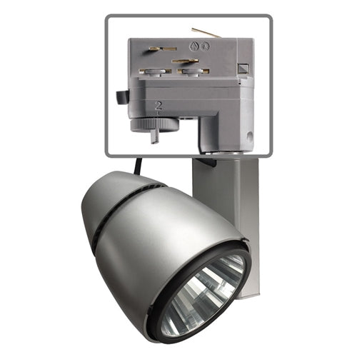 Juno HD Commercial Track Lighting TEK209LG24HCSSL (T209L TEK G2 40K 90CRI PDIM SP SL) 19W Conix LED, 4000K Color Temperature, 90 CRI, Silver Finish