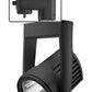 Juno HD Commercial Track Lighting TEK255LG23NBL (T255L TEK G2 30K 80CRI PDIM NFL BL) 36W Trac-Master Cylindra LED, 3000K Color Temperature, Narrow Flood Beam, Black Finish