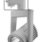 Juno HD Commercial Track Lighting TEK255LG23SSL (T255L TEK G2 30K 80CRI PDIM SP SL) 36W Trac-Master Cylindra LED, 3000K Color Temperature, Spot Beam, Silver Finish