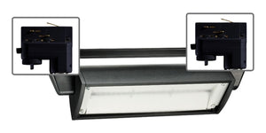 Juno HD Commercial Track Lighting TEK256LED27KBL (T256L TEK 27K 80CRI OFF BL) 35W LED Wall Wash / Flood Trac Fixture, 2700K Color Temperature, Non Dimmable, Black Finish