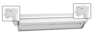 Juno HD Commercial Track Lighting TEK257LED27KWH (T257L TEK 27K 80CRI OFF WH) 70W LED Wall Wash / Flood Trac Fixture, 2700K Color Temperature, Non Dimmable, White Finish