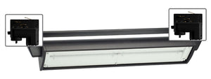Juno HD Commercial Track Lighting TEK257LED3KBL (T257L TEK 30K 80CRI OFF BL) 70W LED Wall Wash / Flood Trac Fixture, 3000K Color Temperature, Non Dimmable, Black Finish