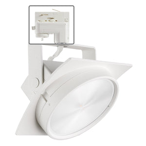 Juno HD Commercial Track Lighting TEK271L3KNWH (T271L TEK 30K 80CRI PDIM NFL WH) 13W Arc LED, 3000K Color Temperature,  85 CRI, Narrow Flood Beam, White Finish