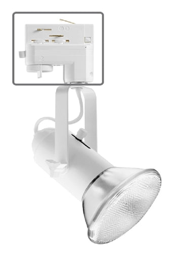 Juno TEK308WH Commercial Track Lighting Mini Universal - Line Voltage, White Color