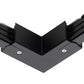 Juno HD Commercial Track Lighting TEK34-BL (TEK34 BL) 120V 2-Circuit/2-Neutral, 90 Degree L Connector, Black Color