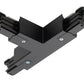 Juno HD Commercial Track Lighting TEK39-BL (TEK39 BL) 120V 2-Circuit/2-Neutral, T Connector - Adjustable Right Polarity, Black Color