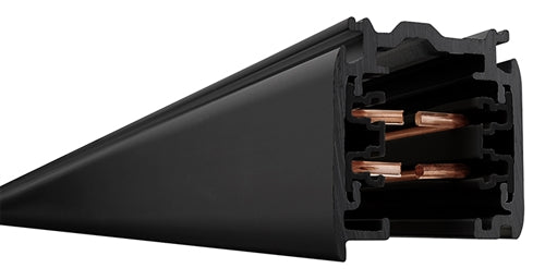 Juno HD Commercial Track Lighting TEK48-BL (TEK4 8FT BL) 8 ft TEK Trac 120V 2-Circuit/2-Neutral, Black Color