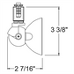 Juno Track Lighting TL1040SL (TL1040 SL) Trac 12 Miniature Low Voltage Lily MR16 LED-Compatible Lampholders, Silver Finish
