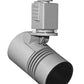 Juno TL114 G2 27K 80CRI NFL SL TMCSNOOTSL Track Lighting Trac 12 LED Mini Cylinder Spotlight, 6W 12V, 2700K Color Temperature, 80 CRI, Narrow Flood Beam Distribution with Snoot, Silver Color