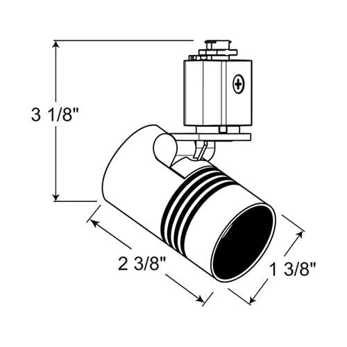 Juno TL114 G2 35K 80CRI SP WH TMCSNOOTWH Track Lighting Trac 12 LED Mini Cylinder Spotlight, 6W 12V, 3500K Color Temperature, 80 CRI, Spot Beam Distribution with Snoot, White Color