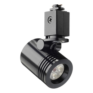Juno Track Lighting TL114G2-35S-BL Trac 12 LED Mini Cylinder Spotlight, 6W 12V, 3500K Color Temp, Spot Beam Lighting Fixture, Black Color