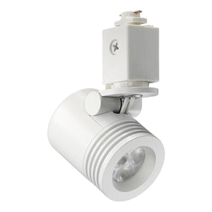 Juno Track Lighting TL114G2-3S-WH Trac 12 LED Mini Cylinder Spotlight, 6W 12V, 3000K Color Temp, Spot Beam Lighting Fixture, White Color