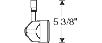 Juno Track Lighting TL140BL (TL140 BL) Trac 12 Gyrus 50W MR16 Bulb, Black Color
