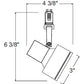 Juno Track Lighting TL190SL (TL190 SL) Trac 12 Cubix 20-50W MR16 Bulb, Silver Color