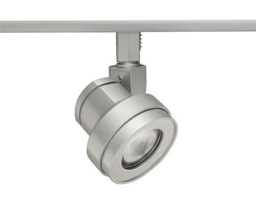Juno Track Lighting TL252L 30K 90CRI FL SL Cylindra 13W Dimmable LED Trac 12 Track Fixture 3000K, Flood, Silver Finish