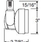 Juno Track Lighting TL252L-3HC-S-SL Cylindra 13W Dimmable LED Trac 12 Track Fixture 3000K, Spot, Silver Finish