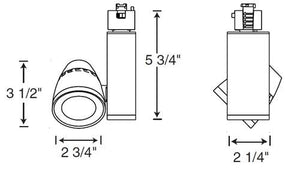 Juno Track Lighting TL261L 30K 80CRI NFL WH 13W Trac 12 Conix II LED Spotlight 12VAC, 3000K Color Temperature, 80 CRI, Narrow Flood Beam, White Finish