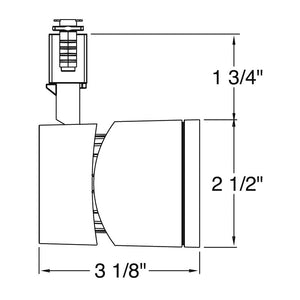 Juno Track Lighting TL381L-27WSL 13W 12V LED Cylinder Spotlight, 80 CRI, 2700K, Wide Flood, Silver Finish