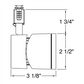 Juno Track Lighting TL381L-3KFBL 13W 12V LED Cylinder Spotlight, 80 CRI, 3000K, Flood, Black Finish