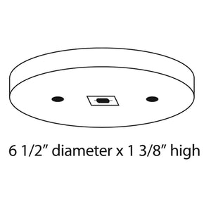 Juno Track Lighting TL540U-BL (TL540 LED BL) LED-Compatible Cylindrical Surface Monopoint with Integral Transformer, Black