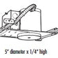 Juno Track Lighting TL543WH Recessed New Construction Monopoint Transformer White Color