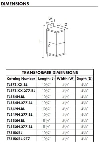 Juno Track Lighting TL575-20-BL (MAGXFMR 1C 20W 120 12AC BL) Trac 12 or Flex 12 Magnetic Low Voltage Transformer 12V, 0.5-20 Watts, 120VAC