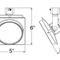 Juno Track Lighting TLENS-1-FL (TLENS1 FLD) Polycarbonate Lens for T271L Arc LED Series, Flood Beam Spread