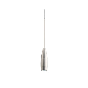 Juno TLPL2782SNSL Trac 12 Decorative LED Mini-Pendant 6W 12V, Flute Pendant, with 78" Cord, 2700K Color Temperature, Satin Nickel Body, No Glass, Silver Adapter