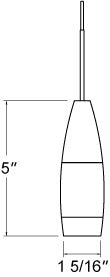 Juno TLPL2782WHWH Trac 12 Decorative LED Mini-Pendant 6W 12V, Flute Pendant, with 78" Cord, 2700K Color Temperature, White Body, No Glass, White Adapter