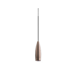 Juno TLPL2783BZBL Trac 12 Decorative LED Mini-Pendant 6W 12V, Flute Pendant, with 78" Cord, 3000K Color Temperature, Bronze Body, No Glass, Black Adapter