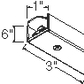 Juno Track Lighting TLR50BL (TLR50 BL) Trac 12/25 Pendant Feed End Connector, Black Color