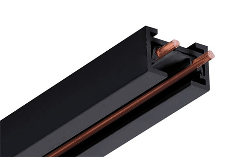 Juno Track Lighting TLR8BL (TLVR 8FT BL) 8 ft Track - Trac 12/25 Low Voltage 25 Amp Track System, Black Color